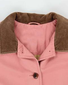 Blouson de travail homme en denim épais rose poudré, style bomber Detroit, décontracté, effet vieilli, respirant, coupe-vent, hiver, vintage - Product Image 5