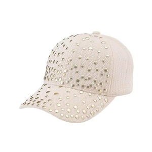 High 6-Panel Velvet Baseball Cap Dobby Style Adjustable Fit Rhinestone Decorations Front Logo Autumn/Spring Season Outdoor <b>Warm</b> - Product Image 3