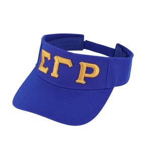 หมวกกันแดดปักตัวอักษรสีน้ำเงิน Royal Blue ของชมรมหญิงกรีก SGRHO สำหรับผู้หญิง สไตล์ลำลองสำหรับวิทยาลัย กิจกรรมกลางแจ้ง และกีฬา - Product Image 5