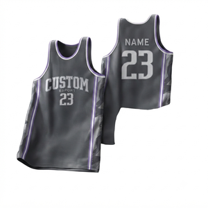 Conjunto de Uniforme de Baloncesto Personalizado para Hombre, Jersey Transpirable con Cuello en V, Pantalones Cortos de Secado Rápido, Ropa Deportiva de Equipo con Estampado por Sublimación - Product Image 1
