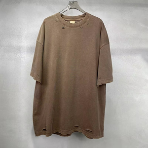เสื้อยืดสตรีทแวร์ผู้ชาย แขนสั้น คอกลม ทรงปกติ ผ้าฝ้าย 100% เนื้อหนา แห้งเร็ว ระบายอากาศได้ดี - Product Image 4