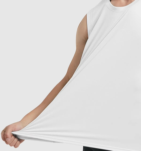 Custom Logo Ribbed <b>Singlet</b> <b>Men</b> 100% Polyester Tank Top Wholesale Casual Vest Knitted Weaving Workout <b>Men's</b> Tank Top - Product Image 5