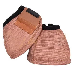 High Quality Genuine Leather PU Bell <b>Boots</b> for Equestrian Use-Breathable Protection Customizable Color/Logo/Size & Custom Brand - Product Image 6
