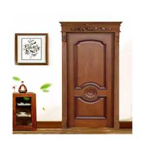 Customization Main Wooden Solid OAK Wood Door Panel Solid Wooden Doors for House