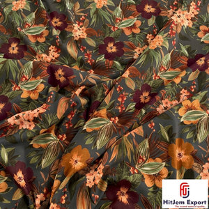 Custom Digital Printed Soft Polyester Fabric Manufacturer Lightweight Textile for Garments Dresses Home Decor OEM ODM - Product Image 5