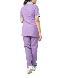 Wholesale Hospital Uniforms Medical Scrubs <b>Nurse</b> Short Sleeve New Color Scrub Suit Unisex Polyester Spandex Summer 100% QC - Product Image 1