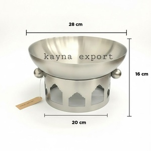 ชามบุฟเฟ่ต์สแตนเลส Kayna Export ขนาด 28 ซม. ฐานสีทอง พร้อมระบบทำความร้อนด้วยแอลกอฮอล์ สำหรับโชว์สลัด - Product Image 2