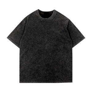 เสื้อยืดผู้ชายสไตล์วินเทจ ล้างสีแบบแอซิดวอช เนื้อผ้านุ่ม สวมใส่สบาย เหมาะสำหรับใส่ในชีวิตประจำวัน - Product Image 5