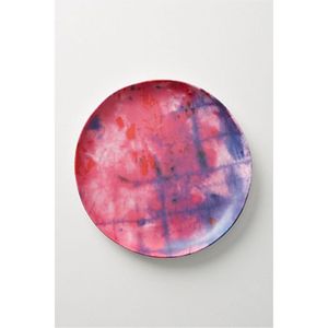 Plateau de service rond en métal fait main, motif soleil jaune, grand plateau décoratif en métal pour fruits, gâteaux et apéritifs - Product Image 6