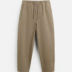 Cotton Sweatpants <b>Trousers</b> Loose Fit Sustainable Fabric <b>Light</b> Washed Heavyweight Knitted Line Patter Soft breathable daily use - Product Image 1