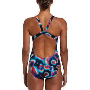 Traje de Baño de Una Pieza Negro Personalizado con Logotipo para Mujer Talla Grande, Traje de Baño Deportivo para Entrenamiento, Natación, Fitness, Bikini, Ropa de Playa - Product Image 4