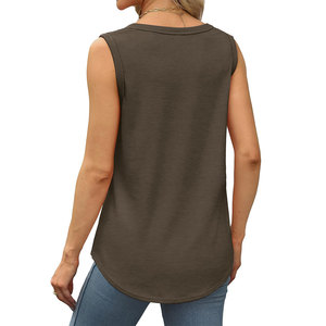 Customizable Private Label <b>Women's</b> Tank Top O Neckline Sleeveless Design <b>Singlet</b> Casual Wear <b>Women</b> Top New Modern Designer Use - Product Image 2