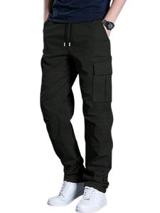 Pantalones Cargo Tácticos de Poliéster 100% para Hombre, Marca ELIVEERA ENTERPRISES, Ropa Casual Urbana, Fabricante OEM, Proveedor Mayorista - Product Image 1
