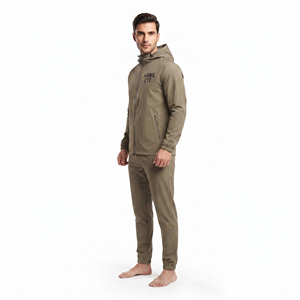 Conjunto Deportivo de Hombre en Nailon y Poliéster, Chaqueta con Capucha y Cremallera Completa, Pantalones Jogger, Ropa Deportiva con Logotipo Personalizado - Product Image 2