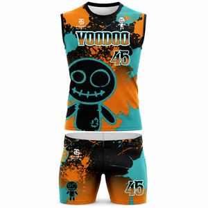 Ensemble Maillot et Short de Football Américain 7v7 Personnalisé à Sublimation Intégrale, Sans Manches, Séchage Rapide, Tenue d'Équipe de Flag Football - Product Image 6