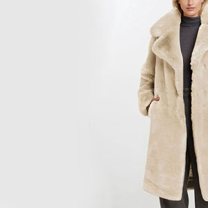 Chaquetas de Mujer de Alta Calidad, Última Moda, Abrigo Largo de Piel de Oveja con Cuello de Piel de Zorro, Ropa Exterior de Cuero para Invierno - Product Image 3