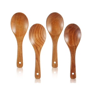 Juego de cucharas de té de madera estándar de 10 ml con mango corto, diseño minimalista ecológico para regalos, cucharas hechas a mano en oferta. - Product Image 4