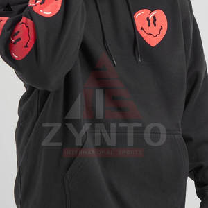 Hoodie unisexe personnalisé pour homme, impression gonflée, grandes tailles, streetwear basique, en coton mélangé et molleton, style puffer - Product Image 3