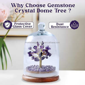 Arbre d'améthyste artisanal de qualité supérieure en gros, contenant en forme de dôme, pierre précieuse de guérison, bonsaï, Reiki, chakra, méditation, décoration énergétique pour la maison, mascotte - Product Image 3