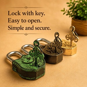 786 Brass Fish <b>Padlock</b> with Moon Star Keys Brass Functional <b>Padlock</b> Collectible Fish Design Antique <b>Padlock</b> Vintage Brass - Product Image 5