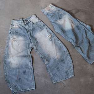 Nouveau Jean Baggy Tendance Personnalisé avec Logo Respirant pour Femmes – Pantalon Large en Gros pour Dames en Quantité Importante - Product Image 4