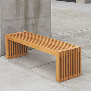 Banc en teck massif de haute qualité – Sièges circulaires d'extérieur pour usage public et commercial - Product Image 1