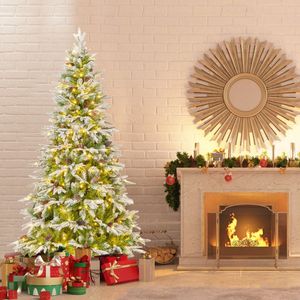 Voorverlichte Kunstkerstboom Met 765/1135/1871 Warm-Witte Ledlampen 6/7.5/9 Ft Maten Met 280/470/690 Tips - Product Image 2