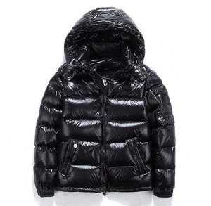 Blouson Bomber Homme Personnalisé Hiver Brillant Style Urbain Col Montant à Capuche Réversible Grande Taille Noir Matelassé Extérieur - Product Image 3