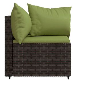 Canapé d'angle brun et vert pour la décoration de jardin - Product Image 6