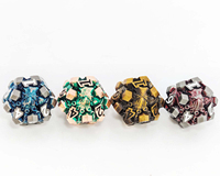 Set Dadu DND Logam Berukir Cthulhu, Dadu RPG Polihedral Berukir Tentakel Gurita, Tersedia Multi Warna, Paduan Seng Solid, Dadu D&D