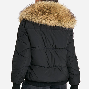 Veste matelassée à capuche pour femme, super coupe-vent, imperméable, écologique, réversible, épaisse, 100% polyester, pour l'hiver - Product Image 3