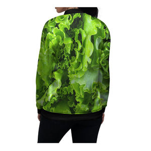 Chaqueta Bomber Corta de Satén para Mujer, Estilo Universitario, con Forro Suave, Estilo Letterman - Product Image 2