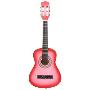 Chitarra Acustica per Principianti 30 Pollici Rosa con Tastiera in Palissandro, Corde, Capotasto, Borsa, Accordatore, Tracolla - Disponibili Misure 38 e 39 Pollici - Product Image 1