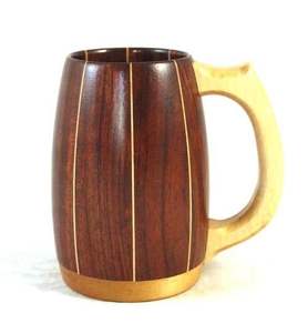 Mug à café en bois naturel, tasse à thé en bois massif, résistant à la chaleur, pour la maison, le café, le bar, le restaurant, au prix direct d'usine - Product Image 4