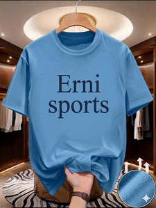 เสื้อยืดกีฬาเจอร์ซีย์แห้งเร็ว ระบายอากาศได้ดี น้ำหนัก 220 กรัม แขนสั้น เหมาะสำหรับออกกำลังกาย ฟิตเนส วิ่ง เทรนนิ่ง พิมพ์ลายตัวอักษร แบบยูนิเซ็กซ์ - Product Image 3