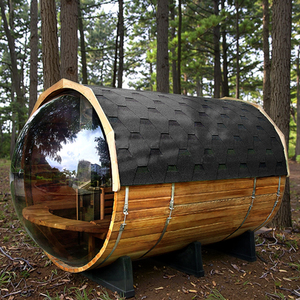 Venta caliente Cedro de madera Panorámica Sauna Vapor Sauna Barril al aire libre - Product Image 2