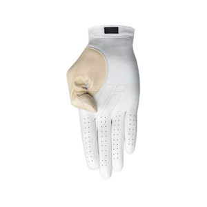 Gants de golf professionnels personnalisés pour hommes en cuir véritable noir, antidérapants, avec sangle de poignet réglable et fermeture auto-agrippante, haute qualité - Product Image 3