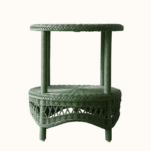 โต๊ะกาแฟหวายทรงกลมสไตล์ชายฝั่ง คอลเลคชั่นเฟิร์นกรีน โต๊ะหวายธรรมชาติสานด้วยมือ เหมาะสำหรับห้องนั่งเล่น - Product Image 5