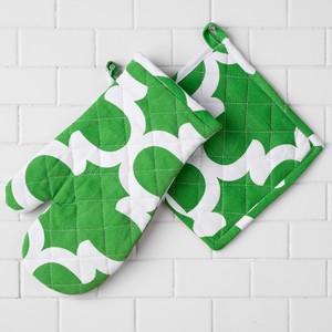 100% Cotton Modern Style Woven Oven Mitts Gloves Pot Holders Heat Resistant Waterproof Dishwasher Safe <b>Digital</b> Printed Food - Product Image 3