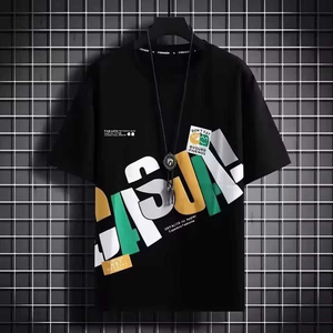 Personnalisable en gros T-Shirt imprimé graphique sportif de haute qualité pour hommes 100% coton à la mode et tissu doux - Product Image 3