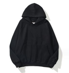 เสื้อฮู้ดดี้โอเวอร์ไซส์ผู้ชาย สีพื้น มีกระเป๋า แขนยาว สวมใส่สบายๆ สำหรับฤดูใบไม้ร่วง ผ้าฝ้าย 100% ผ้าเฟรนช์เทอร์รี่ ทรงพอดีตัว รุ่น 2027 - Product Image 3