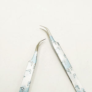 Pince à épiler professionnelle en acier inoxydable antistatique pour extensions de cils, applicateur de cils, outil de salon de beauté antimagnétique - Product Image 6