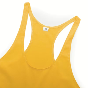 Chaleco Deportivo Transpirable de Manga Larga para Hombre, Talla Grande, Cuello Redondo, Tejido de Poliéster y Algodón, Secado Rápido, Color Amarillo - Product Image 4