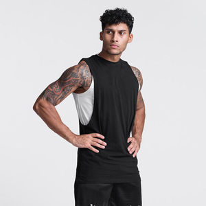 Débardeurs légers pour hommes pour la gym, l'entraînement, le fitness, la course et le sport – Maillot de corps sans manches à séchage rapide - Product Image 5