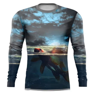 Camiseta de pesca de manga corta para hombre, de alta calidad, sublimada y personalizada, que absorbe la humedad, a precio económico. - Product Image 4