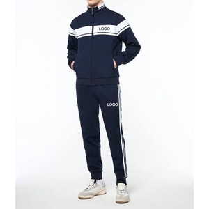 Customized Stand Zip-Up Canvas <b>Track</b> <b>Jacket</b> Jogger Set <b>for</b> <b>Men</b> Women Windproof Casual Sports Overalls Breathable Quick Dry - Product Image 5