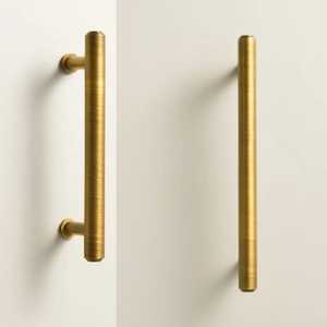 Manija de puerta de latón antiguo moleteado con placa trasera, juego de palanca acanalada de lujo, herrajes premium para cerradura de puerta de entrada interior - Product Image 3