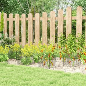 Set di 4 Campanelle Metalliche Nere 12 X 14 per Giardino, Gabbie di Protezione per Piante con Rete Anti-Predatore - Product Image 2