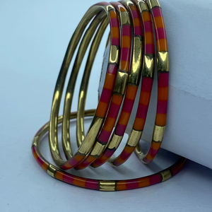 New Design Brass and Resin Fashion Handmade Jewelry <b>Bangles</b> for Women Fashion Best Quality and Hot Selling <b>Bangle</b> Women Jewelry - Product Image 6