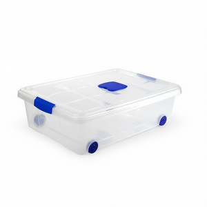 Scatole originali in plastica da 31 litri con ruote e coperchio per l'organizzazione della casa - Product Image 2